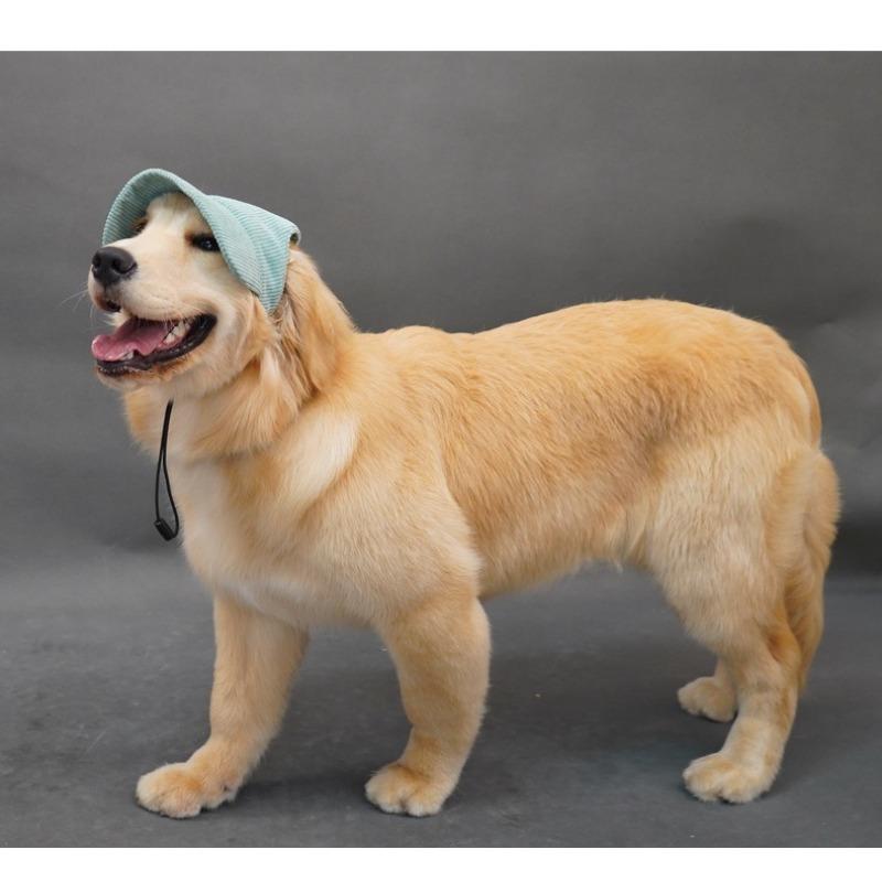 Cute Pet Baseball Cap Ear Hole Design Outdoor Sun Hat Dog Visor Cap for Golden Retriever Labrador Big Dogs Walking Travel Pet Accessories