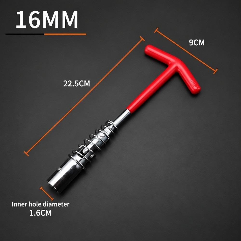 360 Degree Rotation Spark Plug Socket Wrench T-Handle Wrench  for Auto Repair Engine Maintenance
