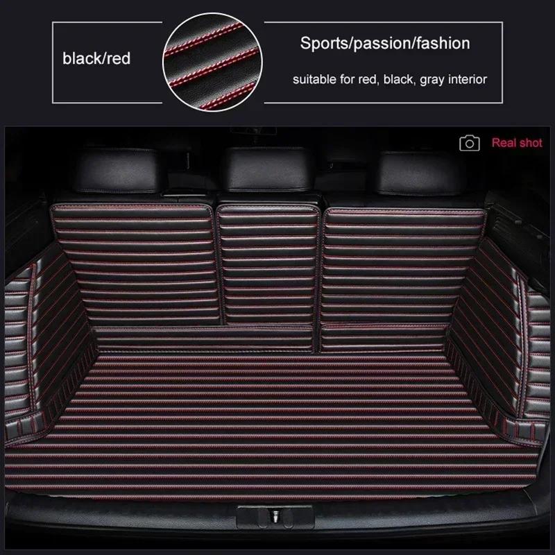 Customized Stripe 5D Full Coverage Car Trunk Mat for Peugeot 3008 2014-2017 2018-2024 4008 2017-2024 Car Accessories Carpet