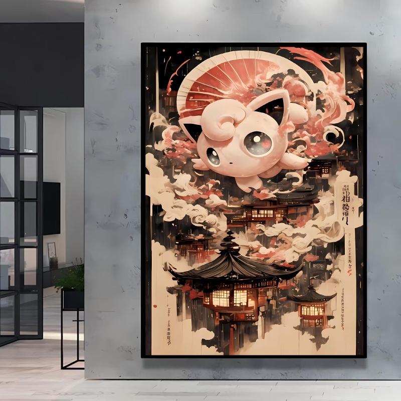 Canvas Painting Pokemon Charizard Cool Character Poster HD Printing Not Fading Modern Home Children's Bedroom Decor Holiday Gift