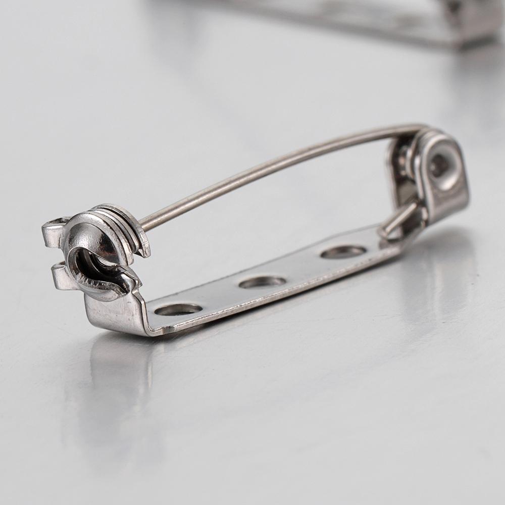20 Stück 20mm 25mm 32mm 38mm Edelstahl Broschennadel Sicherheitsnadel Basis Einstellungen Nadel Zubehör DIY Schmuckherstellung Komponente