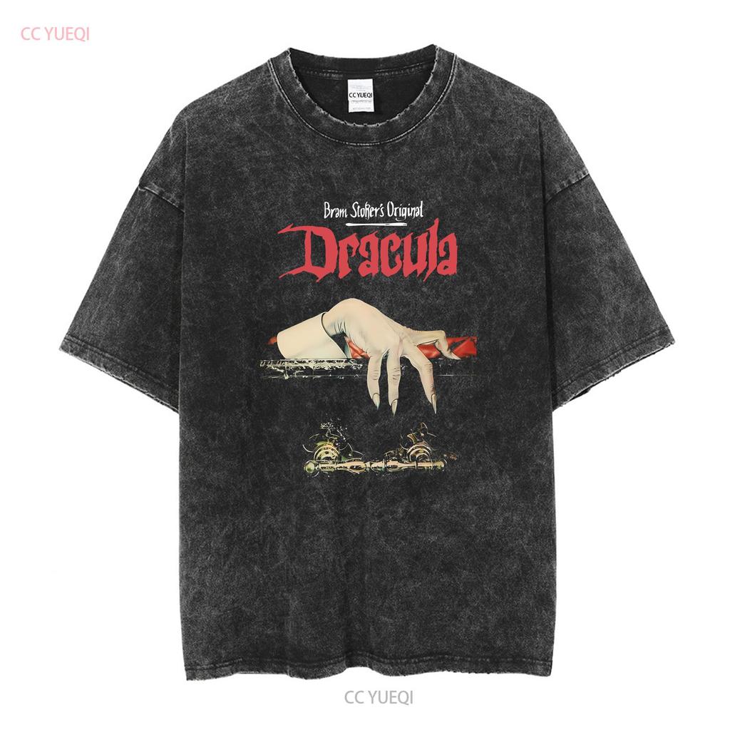 Dracula Shirt Movie 2023 Bram Stoker T AN24252 Vintage Washed Casual Graphic Unisex Fashion Versatile Top For Everyday Wear