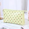 1/3Pcs Pink Polka Dot Pu Makeup Bag Set Large Capacity Sturdy Handle For Travel Daily Cosmetic Storage