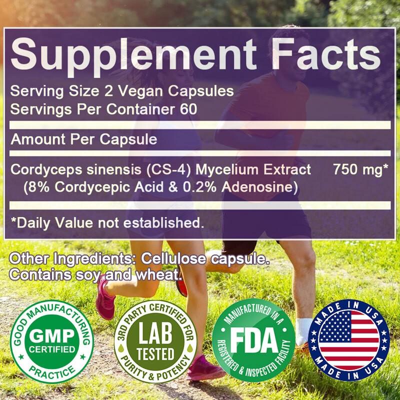 Herbal Extracts 750 Mg Supplements 120 Vegan Capsules Per Bottle