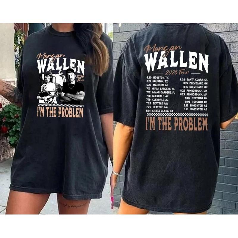 Morgan Im The Problem Tour 2025 T Shirt Wallen Concert Morg An