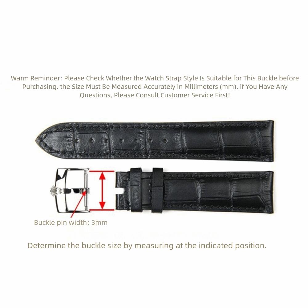 316L Stainless Steel Watch Strap Clasp Fine Polished Clasp Durable Watch Buckle  Watch Accessories
