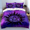 Mystic Pentagram Decorative Set Soft Skin-Friendly Bedding Set Includes 1 Duvet Cover And 2 Pillowcase Gift
