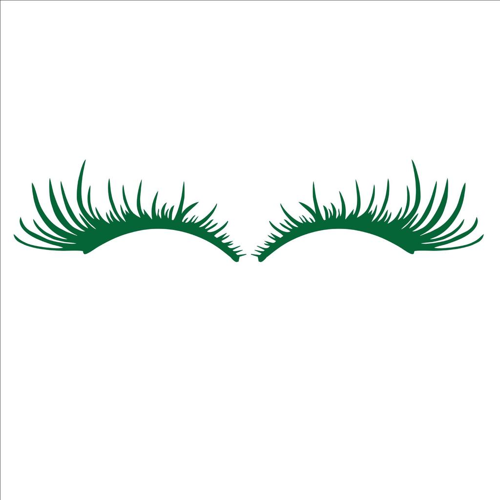Sexy Eyelash Headlight & Eyebrow Car Sticker D59: Unique Headlight Decor with Personality