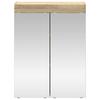 Bathroom Mirror Cabinet TULUM Sonoma Oak 60 x 16.5 x 78 cm