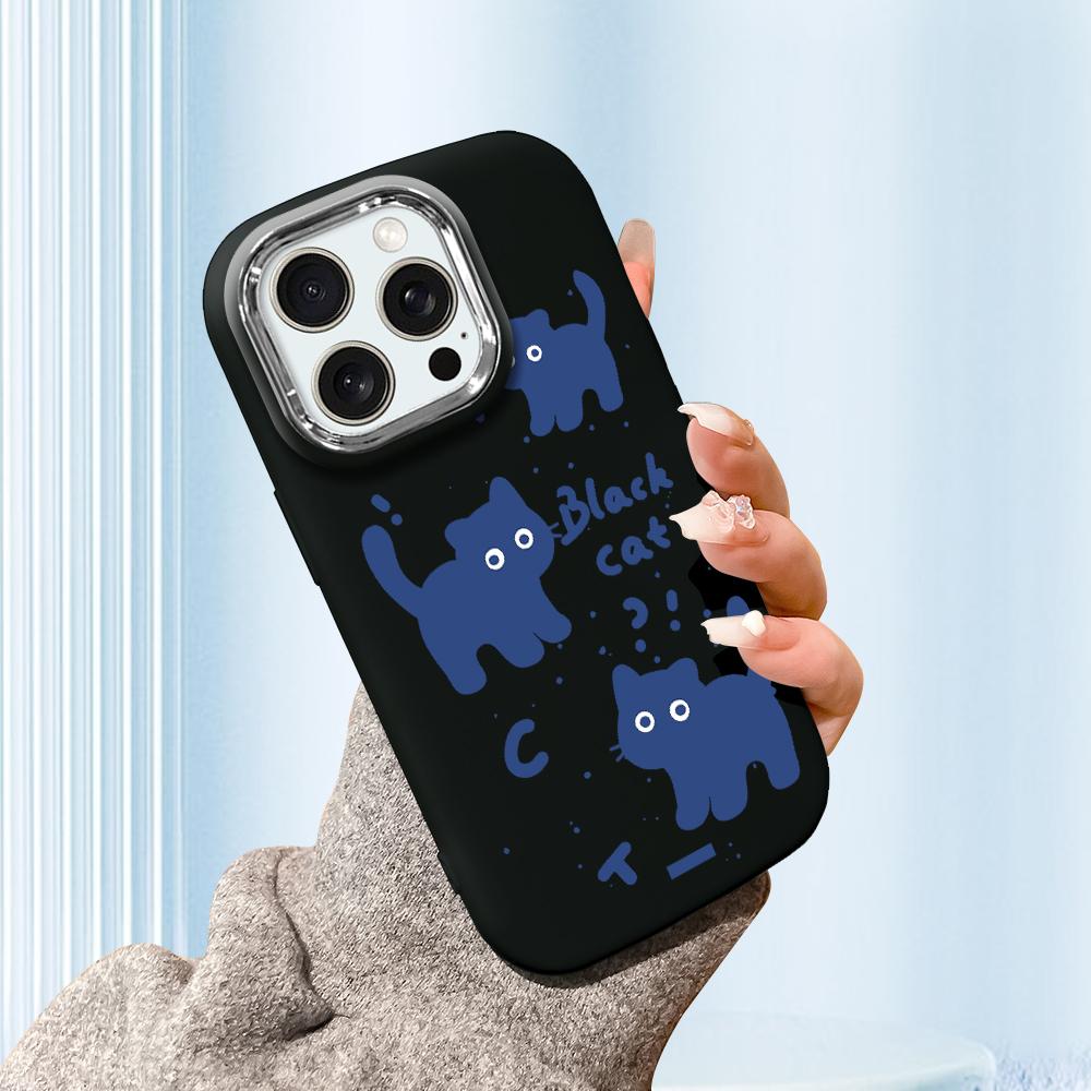 Solid Color Silver Edge Lens Fatty Casing Soft TPU Liquid Silicone Cover Shockproof Phone Case for Huawei Honor iPhone Infinix Tecno Vivo