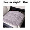 Stitched Car Seat Cushion Microfiber Faux Suede Seat Protector Auto Seat Cover  Universal