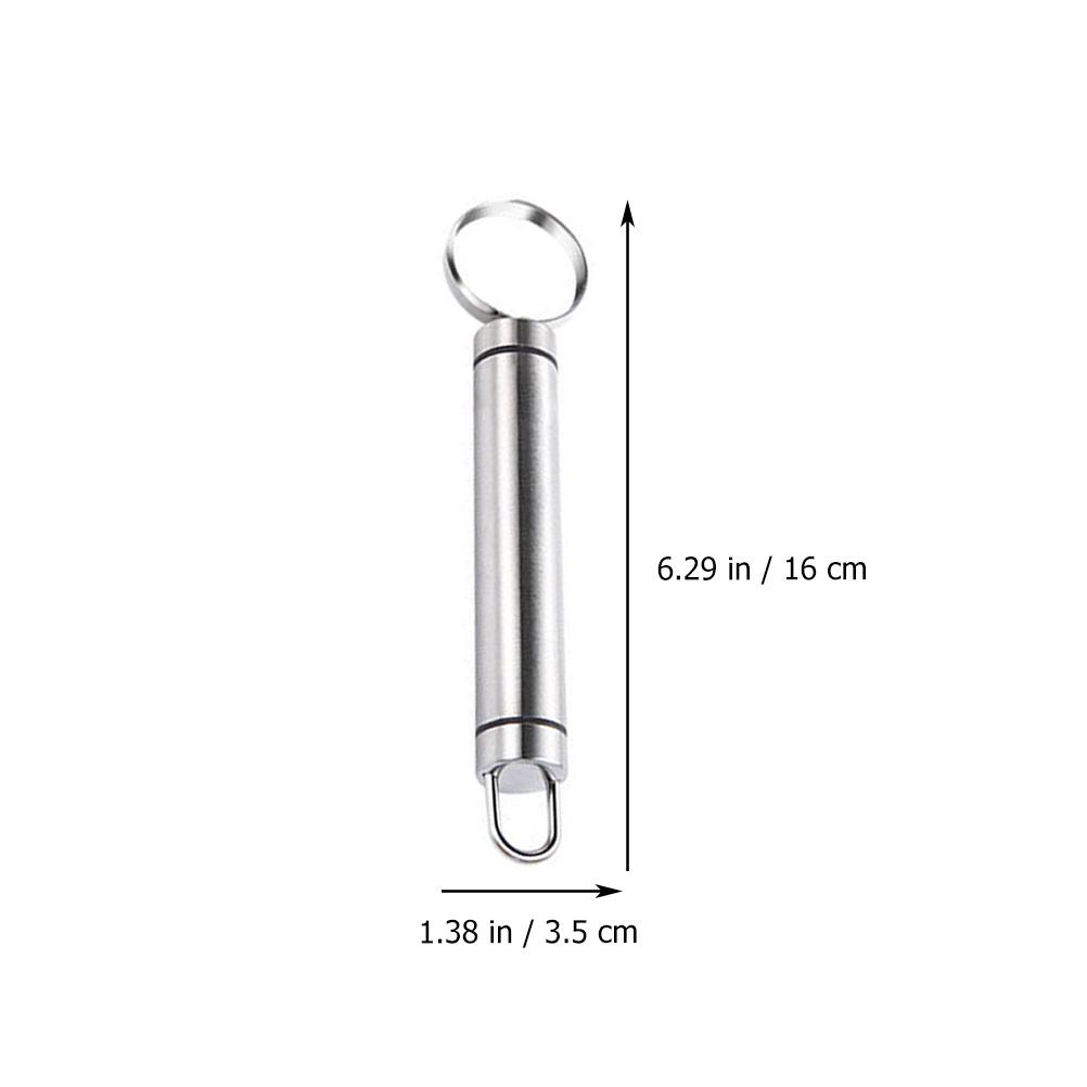 2 Pcs Fruit Corer Multifunctional Peach Manual Kitchen Gadgets Household Home Tools Silver for Restaurant
