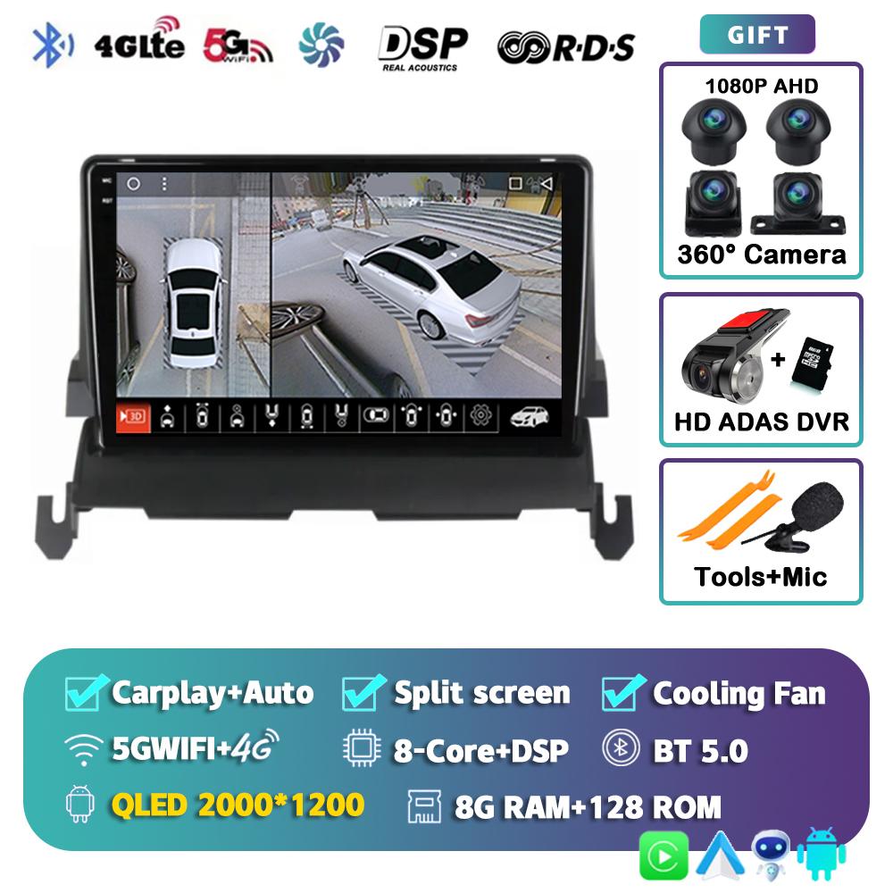 Android 14 Carplay Auto 4G+WIFI Car Radio For Dodge Journey 2009 2010 2011 2012 Multimedia Video Player 2din GPS Stereo Audio BT