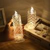 2Pcs Battery Powered Crystal LED Candle Light Christmas Decoration Lights  Wedding Decorate