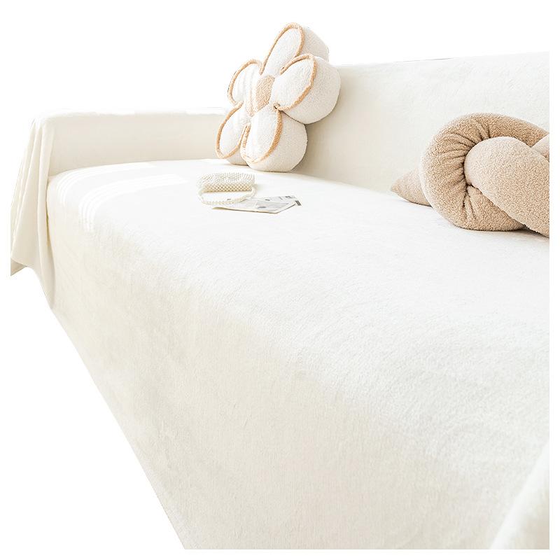 INS Cream Puff Plush Sofa Towel Living Room All-Inclusive Universal Sofa Cover Woolen Blanket Blanket Non-Slip