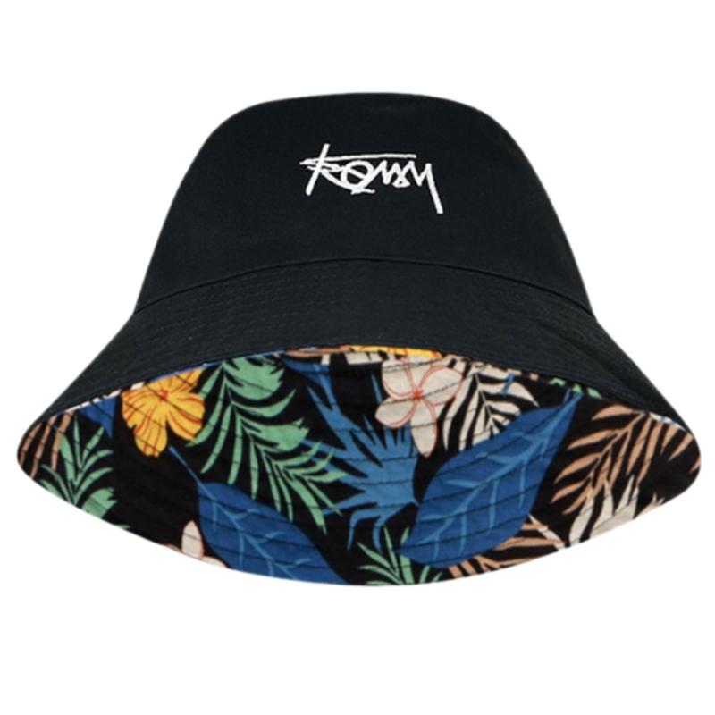Unisex Reversible Fishing Hat Breathable Polyester Wide Brims Sun Protection Fisherman Hat for Summer Vacation Wear