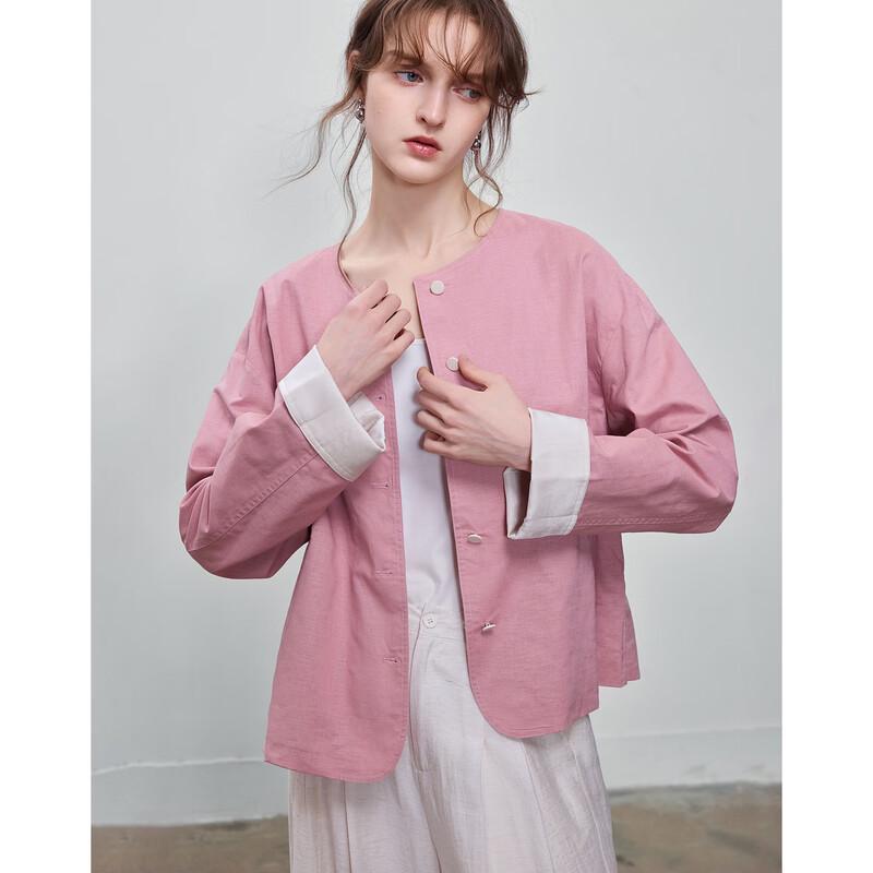 

Demana Natural Bamboo Texture Linen Cotton Blend Jacket S