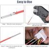 Linkstyle 395PCS Connector Pins Terminal Kit, 21 Types Automotive Car Electrical Wire Terminal, 1/1.5/1.8/2.2/2.8/3.5mm Non-Insulated Plug Removal