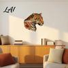 Creative Wildlife Art Stickers Animal Head Wall Sticker Peel And Stick Lion Tiger Owl Leopard Soft Decoration for Home PVC Decal Removable