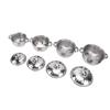 4pcs Stainless Steel Pots Set Stockpot with Lids Dual Handles Sauce Soup Pot for Kitchen Cooking