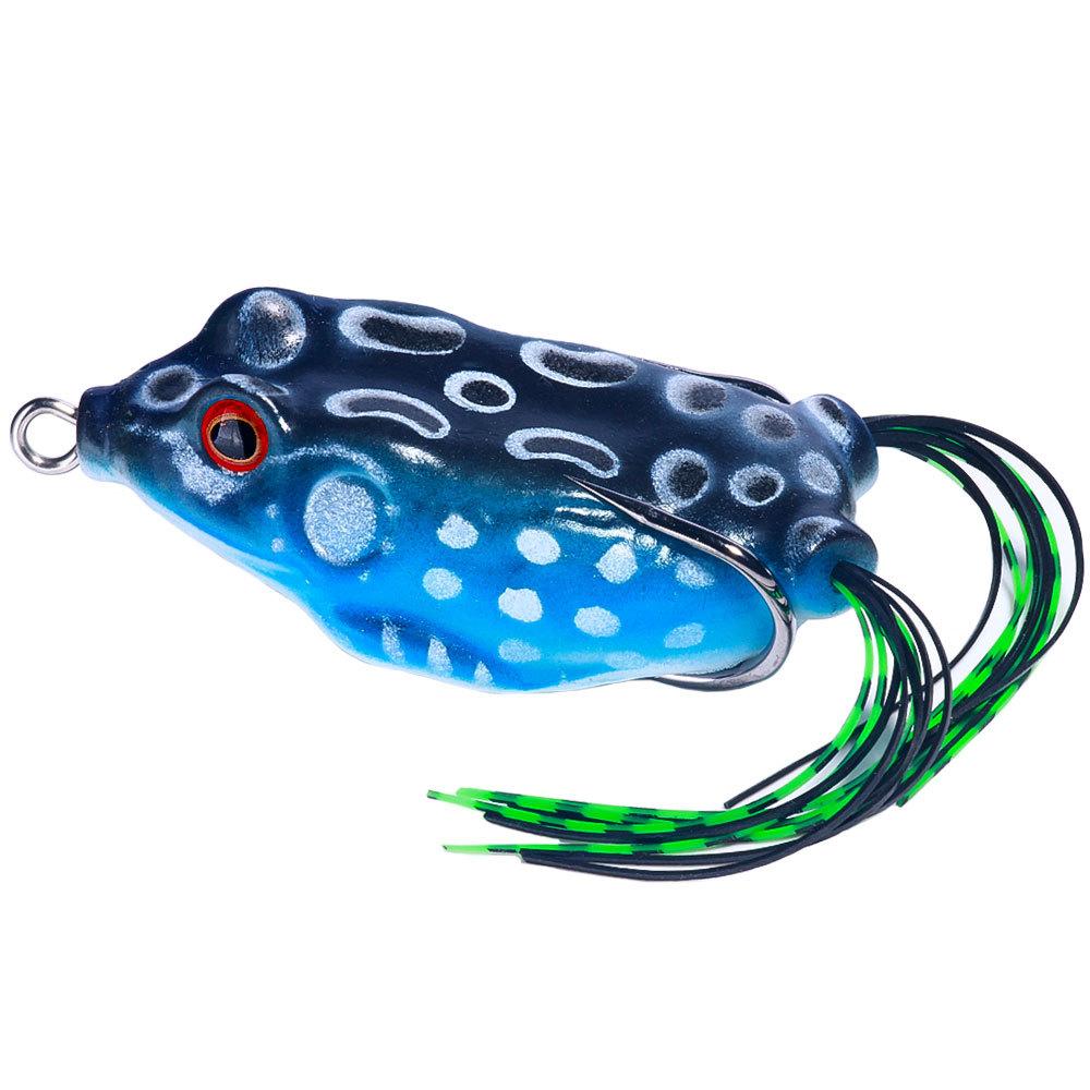 Realistic Topwater Frog Soft Bait Lure Set - Sharp Hooks for Bass and Saltwater Freshwater Fishing