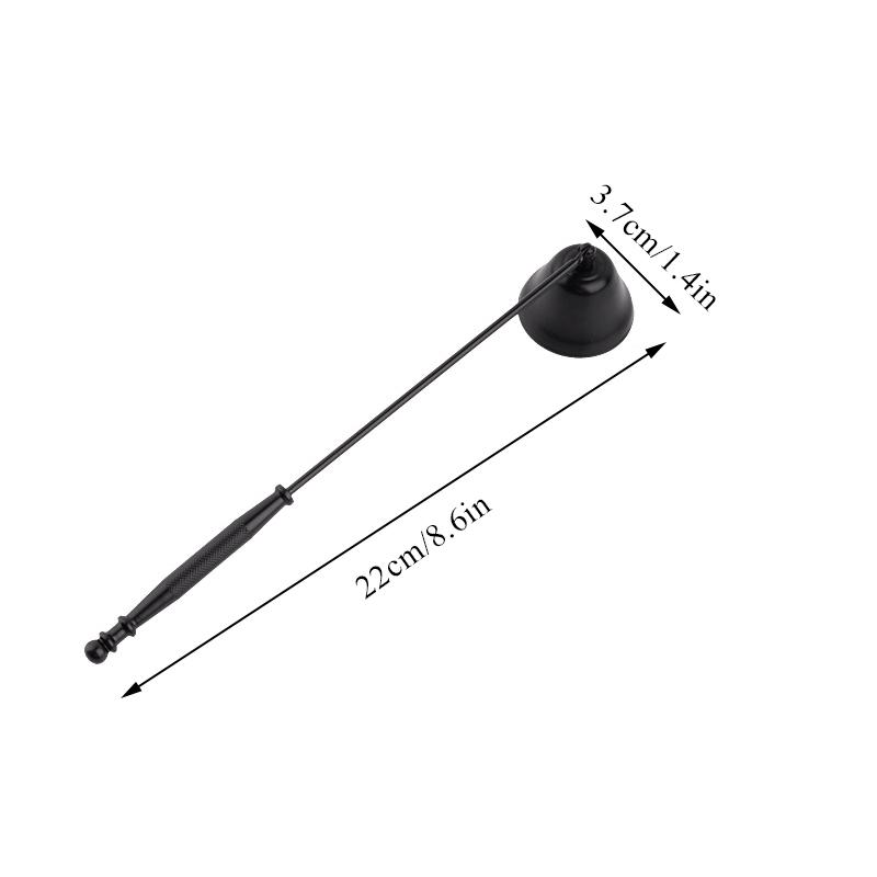 

Колокольчик для тушения свечей из нержавеющей стали, бездымный колокольчик для тушения свечей, домашний декор, ручной набор инструментов для тушения, аксессуары для свечей, подставки чёрный