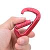 1 pcs 7075 Aerospace Aluminum 12KN D Shaped Buckle Carabiner Clip Outdoor Safety Accessoryred