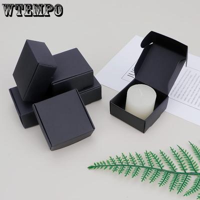 100 st Ringaskar Kraft Presentaskar Fyrkantig Presentförpackning för Smycken Halsband Ring Örhängen Brosch Förvaringsaskar för Bröllop Jubileer Fester