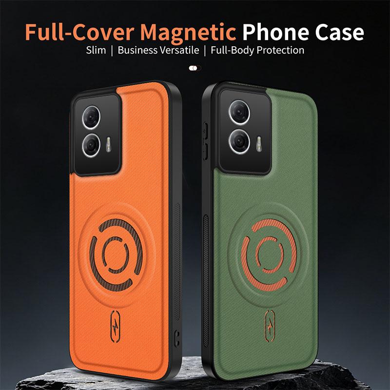 Etui do Motorola Edge 50 Fusion Pokrowiec Edge 50 Fusion Etui na Telefon Luksusowe Magnetyczne Silikonowe Odporne na Wstrząsy Ochronne Tylne Pokrowce Coque