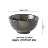 ZISIZ Black Pearl Vintage Ceramic Bowl Set