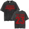 T-Shirt Herren Grafik T-Shirts Herren T-Shirt für Herren Kleidung Herren Ateez Welttournee in deiner Fantasie Vintage gewaschen T-Shirts