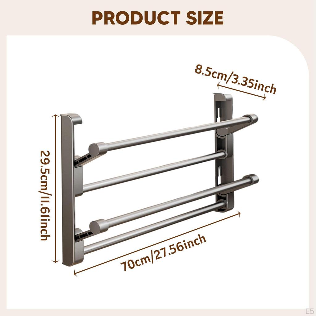 Foldable Wall-mounted Shoe Rack Saves Space And Allows You to Hang Accessories in Caravans, Closets,