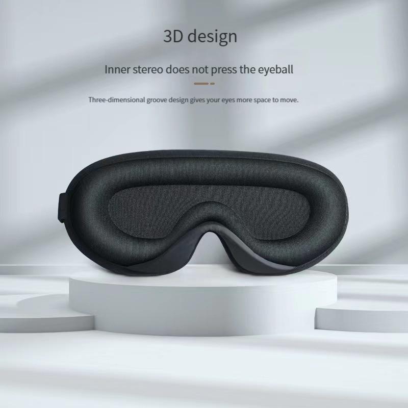 Black 3D Eye Mask Breathable Shading Sleeping Hot Sales Eye Mask Adjustable Strap Sleep Mask