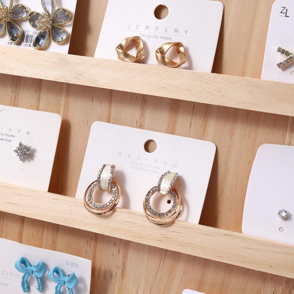 3/4/5 Layer Wooden Nail Art Stand Large-capacity Multi-functional Earring Necklace Display Rack Smooth Space Saving