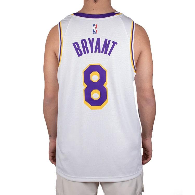 Nike NBA Basketball Sports Jersey Vest SW Fan Edition Lakers Home 8 White Men's CI9503-100