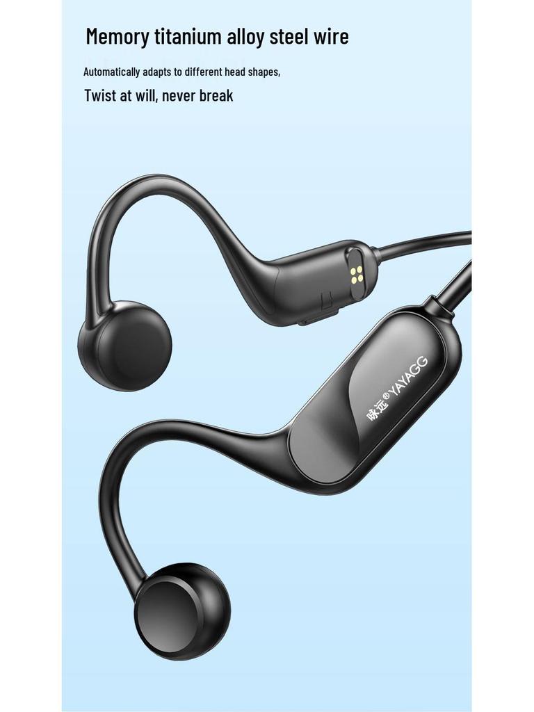Y12 Waterproof Bone Conduction Bluetooth Earphones for Sports and Swimming – High Quality Sound, Ear-Hook Design