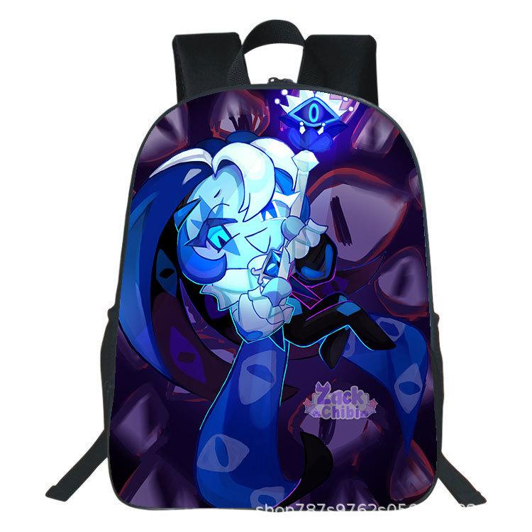 Shadow Milk Cookie Run Kingdom Backpack for Boy Girls Cool Student Business Daypack Cute Cartoon College Canvas Bags with Pocket