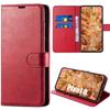 Full Case for Google Pixel 8, Shockproof Anti-Scratch Red PU Leather Protection