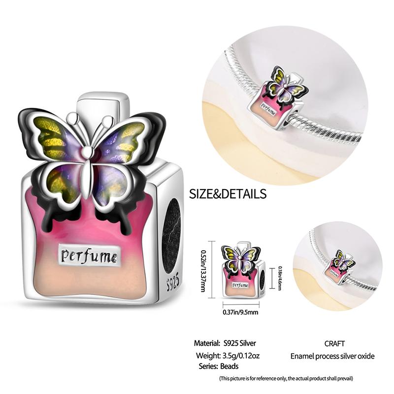 New Copper Bow Star Love Pink Series Charm Beads Suitable For 3Mm Original Bracelet Diy Fashion Jewelry Gift