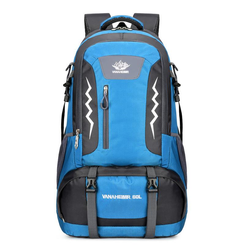 

New outdoor mountaineering bag large capacity travel bag, men s backpack backpack outdoor bag sports небесно-голубой