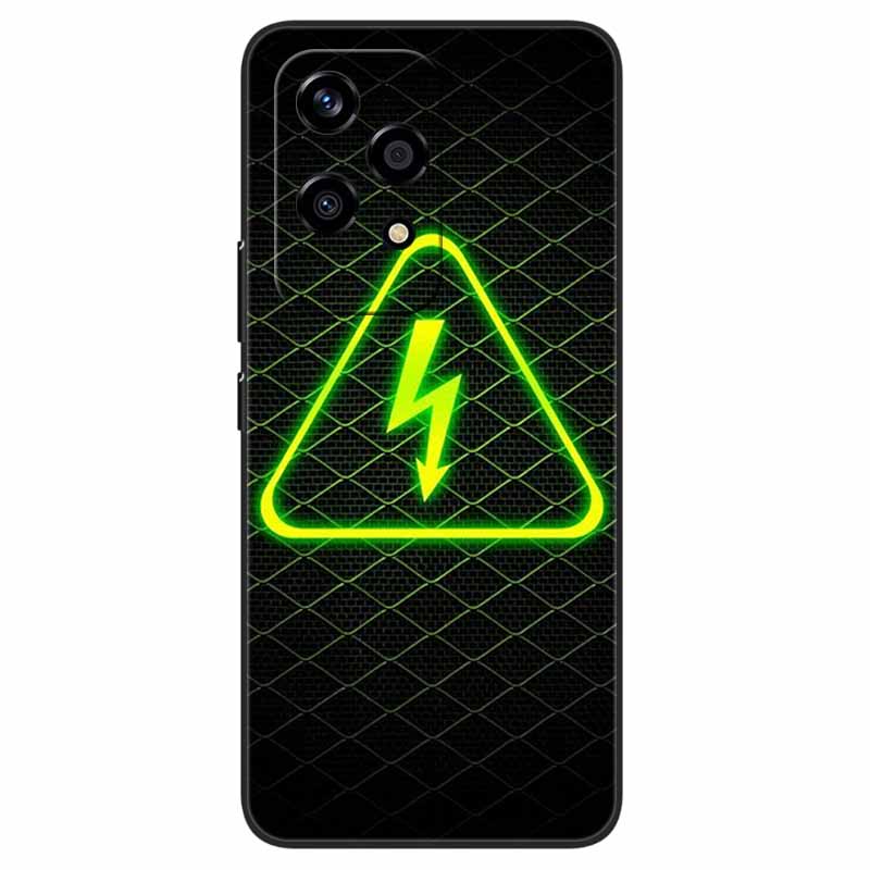 For Honor 200 Lite Case Animlas Painted Cool Silicon Black Soft Bumper for Honor 200Lite Phone Cases Wolf Cartoon TPU Shells Bag