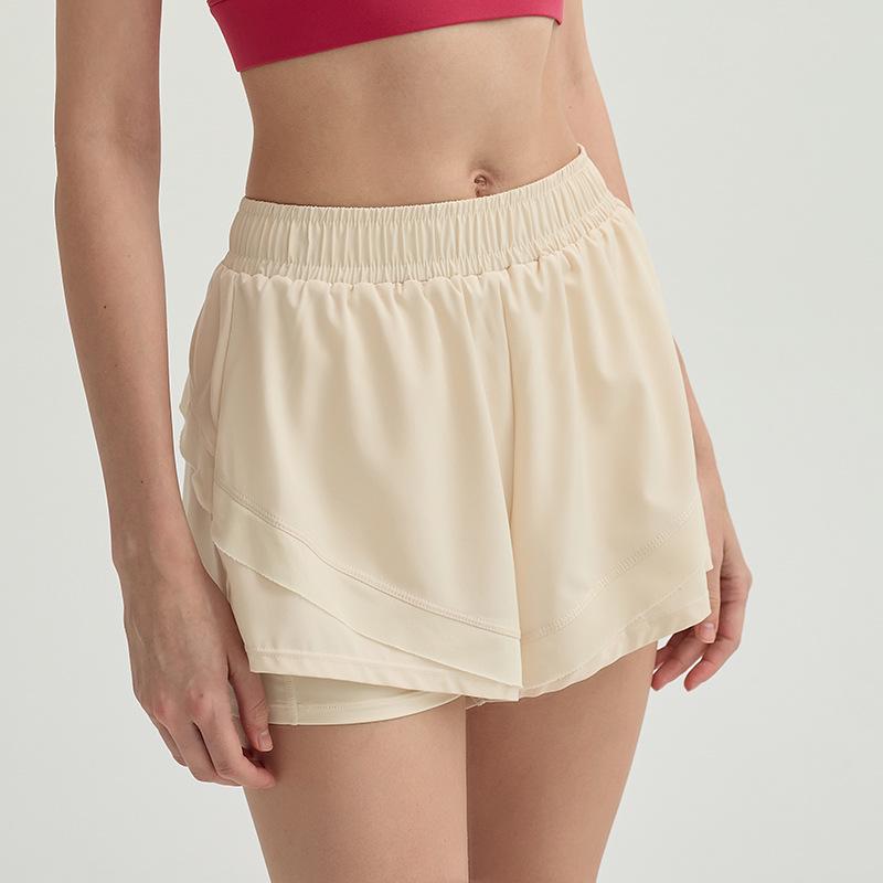 2024 Summer Loose Fit Lined Running & Yoga Shorts - Two-Piece Look