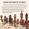 Solid Wood Foldable Double Queen Chess Set for Adults & Children