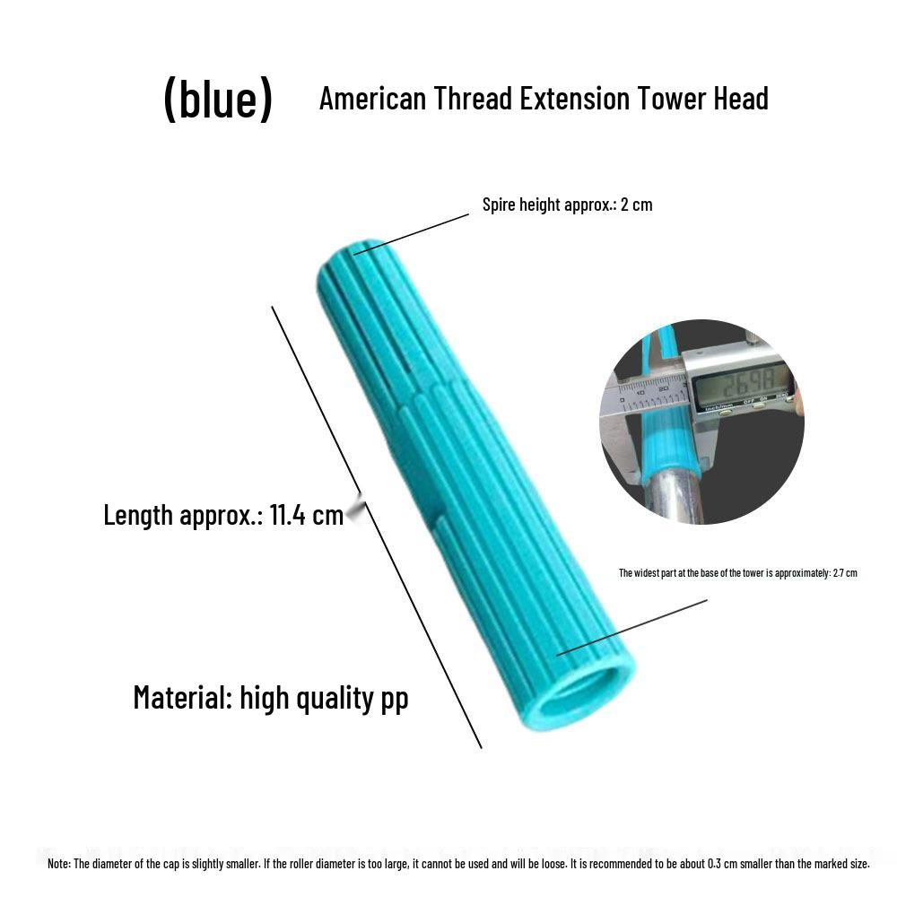 Telescopic Paint Pole with Threaded Head Extension Adapter