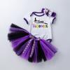 Baby Girls Kids Skirts Set 3PC Romper+Skirts+Headband Halloween Outfits