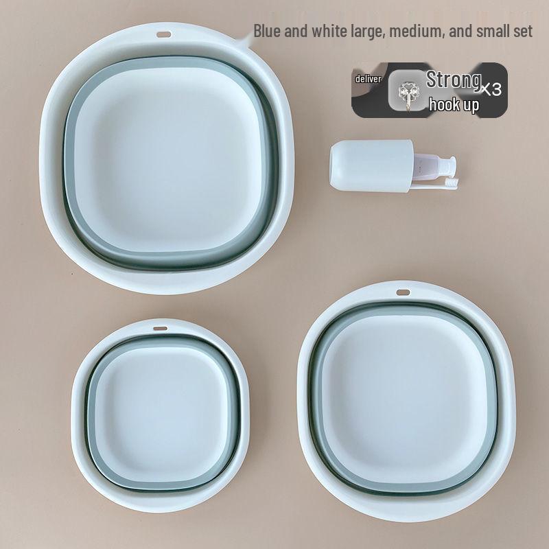 Portable Foldable Washbasin for Baby, Dorm, Travel, and Home Use