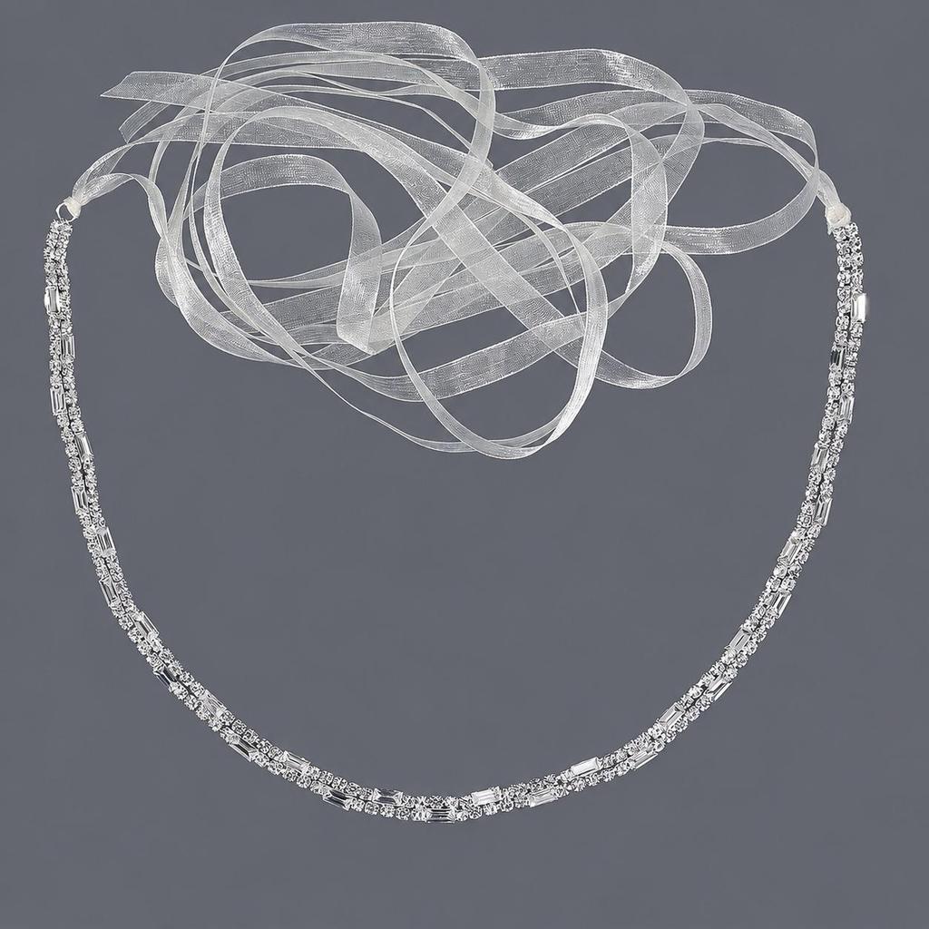 Elegant Silver Rhinestone Wedding Belt – Versatile High-End Dress Accessory for Fashion Shows and Performances