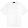 FW24 Logo Round Neck Short Sleeve Drop Shoulder T-Shirt Women Tops White WD-TT3-24-722-U-WH