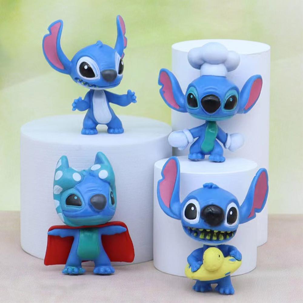 10 ks Deluxe figurková sada Lilo a Stitch pro párty a domácí dekoraci