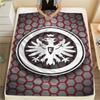 1PC Eintracht Frankfurt Print Flannel Blanket, High quality Comfortable for All Seasons, Home Decor, Warmth and Comfort, Perfect for Christmas Gifts